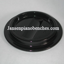 Jansen Black Lucite caster cup