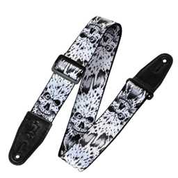 Levy's Skulls Polyester Guitar Strap