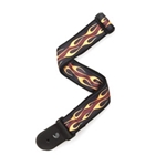 Planet Waves Hot Rod Yellow Flame Nylon Guitar Strap