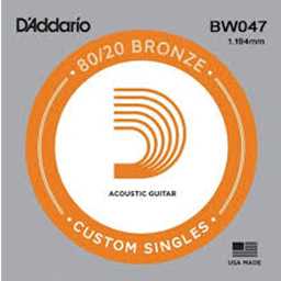 Daddario BW047 .047 Bronze Wound Guitar String