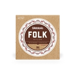 Daddario EJ33 Folk Nylon Clear 80/20 Bronze Ball End Guitar Strings