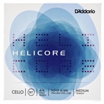 Helicore 4/4 Cello Strings Medium Tension