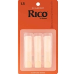 Rico Bb Clarinet Reeds Strength 1.5 Card of 3