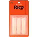 Rico Bb Clarinet Reeds Strength 3 Card of 3