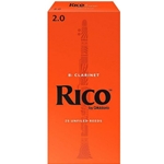 Rico Bb Clarinet Reeds Strength 2 Box of 25