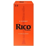 Rico Bb Clarinet Reeds Strength 2.5  Box of 25