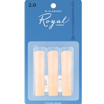 Rico 3RRCL2 #2 Royal Bb Clarinet Reeds Card of 3