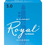 Rico Royal Bb Clarinet Reeds Strength 3 Box of 10