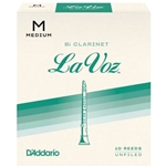 LaVoz Bb Clarinet Reeds Medium Strength Box of 10