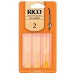Rico Alto Clarinet Reeds Strength 2 Card of 3