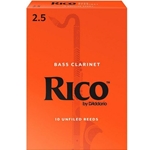 Rico Contrabass Clarinet Reeds Strength 2.5 Box of 10