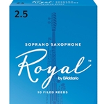 Rico Royal Soprano Sax Reeds Strength 2.5 Box of 10