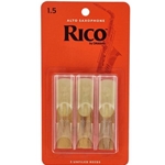 Rico Alto Sax Reeds Strength 1.5 Card of 3