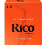 Rico Alto Sax Reeds Strength 2.5 Box of 10