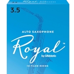 Rico Royal Alto Sax Reeds Strength 3.5 Box of 10