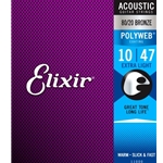 Elixir 11000EL Extra - Light Polyweb Acoustic Guitar Strings