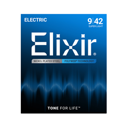 Elixir 12050EL Light Polyweb Electric Guitar Strings