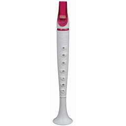 Trophy White Flutophone Red Trim