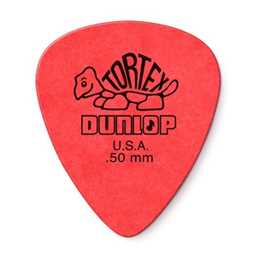 Dunlop 418P50 12 Pack .50mm Red Tortex Standard Picks