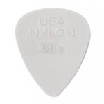 Dunlop 44P38 12 Pack .38mm White Nylon Standard Picks