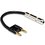 Hosa BNP-116 1/4 inch TS Female to Dual Banana Speaker Adapter