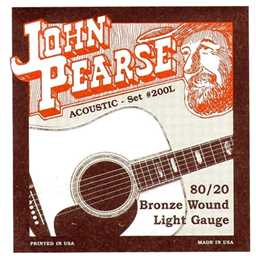 Pearse P200L Light Acoustic Guitar String Set