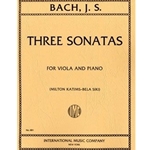 International Bach Katims / Siki  Three Viola da Gamba Sonatas for Viola and Piano