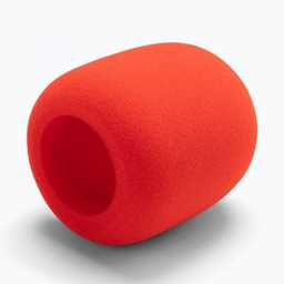 On Stage Red Foam Microphone Windscreen