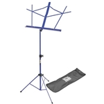 On Stage Dark Blue Two Section Wire Music Stand with Bag