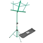 On Stage Green Two Section Wire Music Stand with Bag
