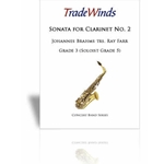 C Alan Brahms Farr R  Sonata #2 in E Flat for Clarinet and Band - Concert Band