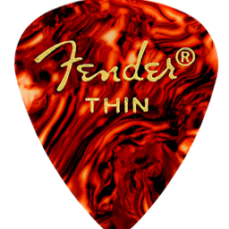 Fender 351 Shape Premium Celluloid Moto Picks Thin Shell 12 Pack