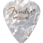 Fender 1980351805 Medium White Moto Picks 12 Pack