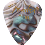 Fender 351 Shape Premium Celluloid Moto Picks Thin Abalone 12 Pack