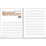 10 Stave Composers Manuscript - Imprinted with Logo and contact