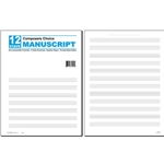 12 Stave Composers Manuscript - Imprinted with Logo and contact