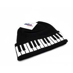 Aim Winter Hat Black & White Keyboard Design