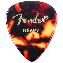 Fender 351 Shape Premium Celluloid Moto Picks Heavy Shell, 12 Pack