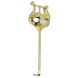 Amplate Thin Bent Stem Trumpet Lyre Gold Lacquer