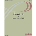 Tempo Press Mary Alice Rich   Sonata - Viola Solo with Piano