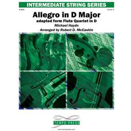 Tempo Press Haydn M McCashin R  Flute Quartet in D - Allegro in D - String Orchestra