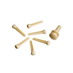 D'Addario PWPS11 Ivory Plastic Bridge Pins