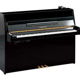 Yamaha B1SC2PE Silent b Series 43" Continental Style Acoustic Upright Piano with Bench, Polished Ebony