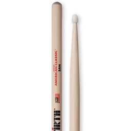 Vic Firth American Classic Hickory 5A Drumsticks, Nylon Tip
