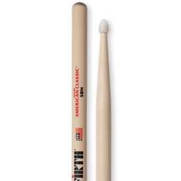 Vic Firth American Classic Hickory 5B Drumsticks, Nylon Tip