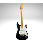 Morales EMW22BM Custom Electric Guitar Maple Neck w/Case - Black
