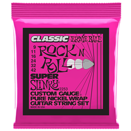 Ernie Ball Super Slinky Classic Rock n Roll Electric Guitar Strings