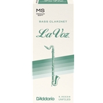 LaVoz Bass Clarinet Reeds Medium Soft Strength Box of 5