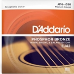D'Addario EJ42 Phosphor Bronze Resophonic Guitar Strings
