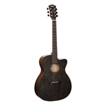 Cort Core Series Spruce Acoustic Electric Guitar - Open Pore Trans Black